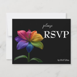 🌈 Budget RSVP Technicolor kärlek OSA Kort