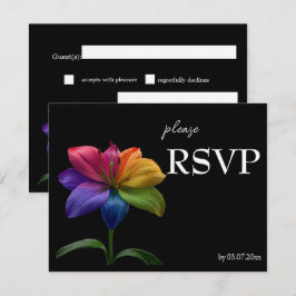 🌈 Budget RSVP Technicolor kärlek OSA Kort