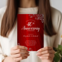 Budget Ruby Red Swirl 40-årsjubiléer