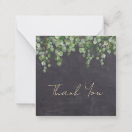 Budget Rustic Bröllop Foliage Greenery Tack Anteckningskort