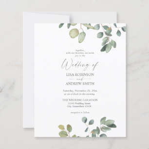Budget Rustic Eucalyptus Greenery Duo Bröllop