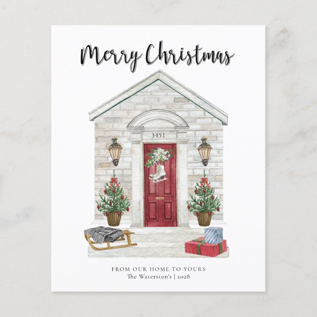 Budget Rustic God jul Land Home Flygblad (Framsidan)