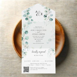Budget Rustic Greenery Eucalyptus Sage Bröllop
