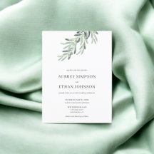Budget Rustic Greenery Olive Bröllop