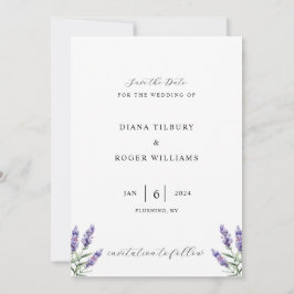 Budget Rustic Lavender Spara Datumet