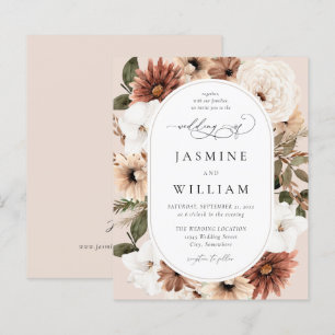 Budget Rustic Neutralt Boho Blommigt Bröllop S2 -