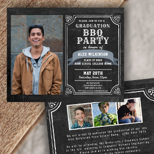 BUDGET Rustic Studenten BBQ 4 Fotoinbjudan
