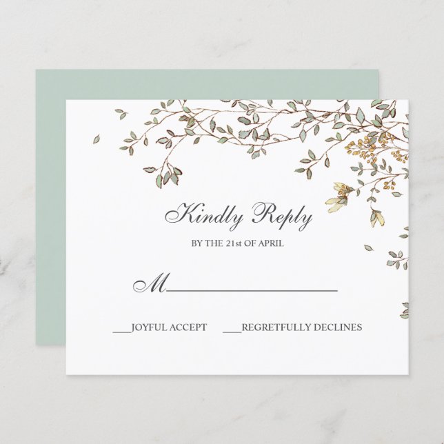 BUDGET Rustic Summer Vår Garden Response (Fram/baksida)