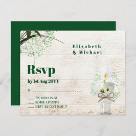 Budget Rustic White Calla Lily Bröllop OSA