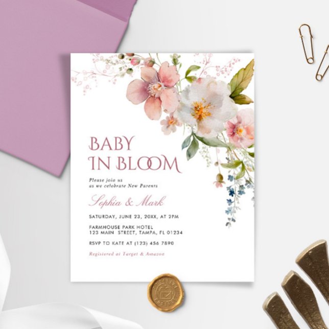 Budget Rustic Wildblomma Baby i bloominbjudan (Skapare uppladdad)