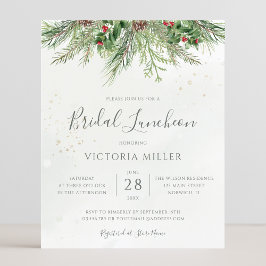 Budget Rustic Winter Greenery Möhippa Luncheon