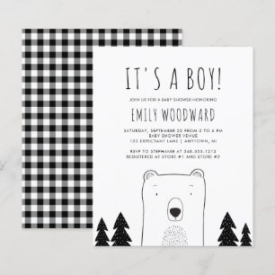 Budget Rustic Woodland Bear Boy Shower
