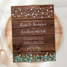 Budget Rustiing String Ljus Eucalyptus Bröllop Inv