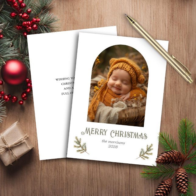 Budget Rustik Julskogs-kort (Skapare uppladdad)