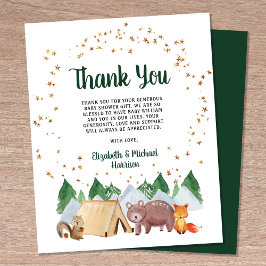 Budget Rustik Träskbabydopp Tackkort