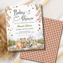 Budget Rustika Djur i Skogen Baby Shower