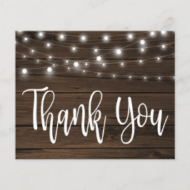 Budget Rustika Ljusslinga på Trä Tack