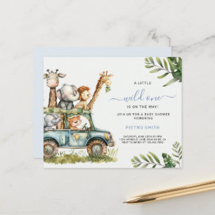 Budget Safari Animals Boy Baby Shower