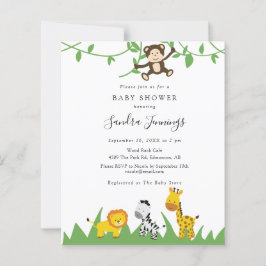 Budget Safari Baby Shower Jungle Animals Cute