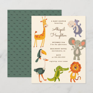 Budget Safari Jungle Animal Thabel Baby Shower