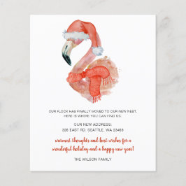 Budget Santa Flamingo Vi har flyttat-kort