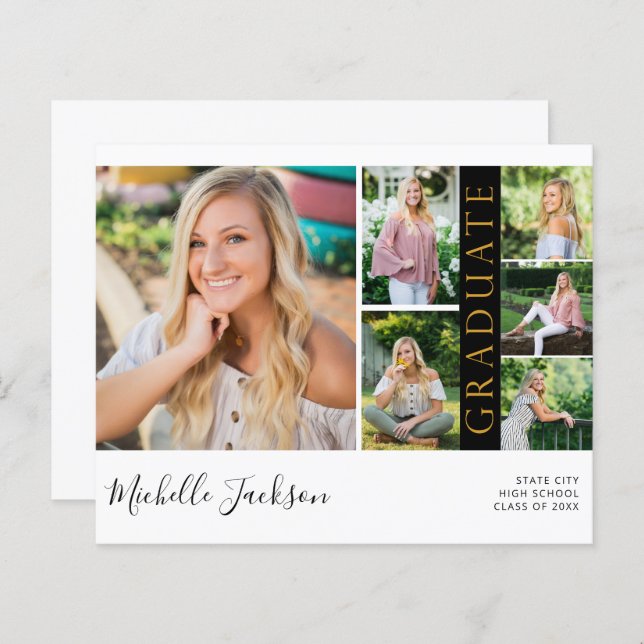 Budget School Spirit 6 Photo Studenten Black G and (Fram/baksida)