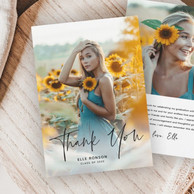 Budget Script 2 Foto Tackkort för Examen (Skapare uppladdad)