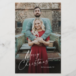 Budget Script God Jul Foto Julkort Flygblad