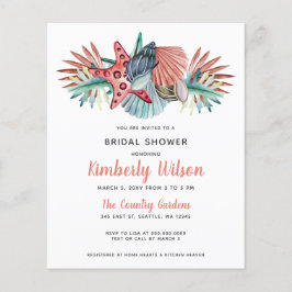 Budget Sea Coral Beach Inbjudningskort för möhippa