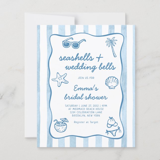 Budget Seashells and Wedding Bells Bridal Shower (Framsida)