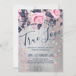 BUDGET Silver Rosegold Navy Rosa Metallic Bröllop