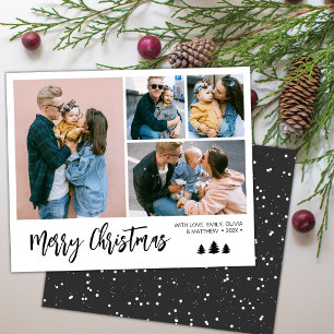 Budget Simage Collage Snowy-julens Helgdag Flygblad