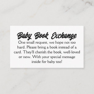 Budget Simple Baby Bok Exchange Tilläggskort