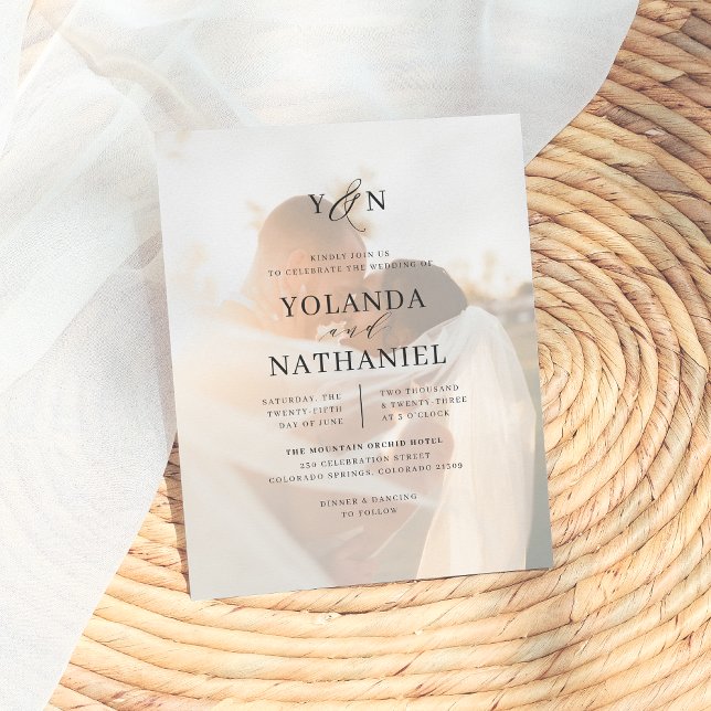 Budget Simple Initialer & Calligraphy Photo Bröllo (Skapare uppladdad)