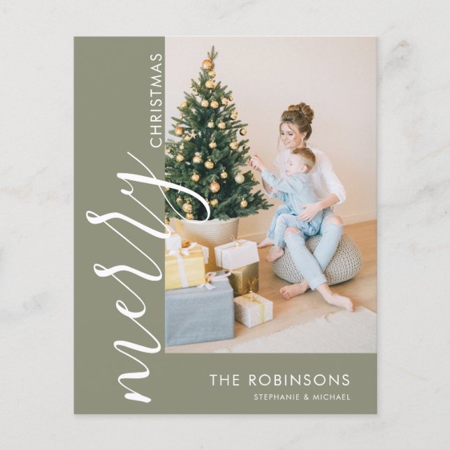 Budget Simple Modern Photo God jul (Framsida)