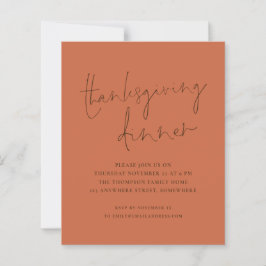 Budget Simple Thanksgiving Dinner Terrracotta