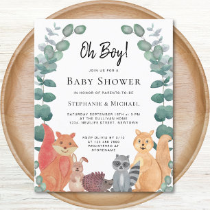 Budget Skogsvänner För Kärleksparet Baby Shower In