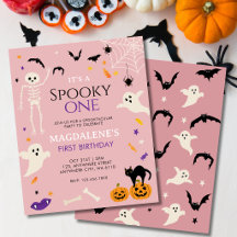 Budget Skräckis Ett Halloween Ettårs Födelsedag Ro