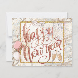 BUDGET-skript Champagne Balloons Gott nytt år