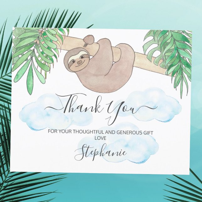 Budget Sloth Gender Neutral Baby Shower Tack (Skapare uppladdad)