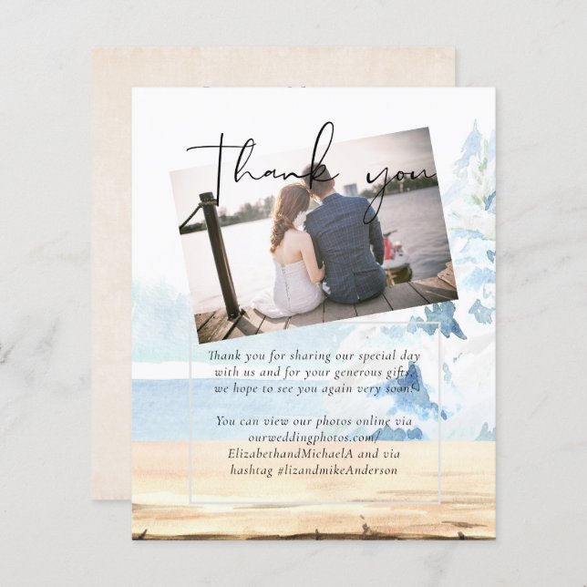 BUDGET Snowy Mountains Winter Sjö Träd (Fram/baksida)