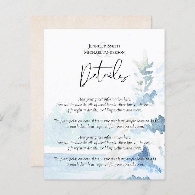 BUDGET Snowy Mountains Winter Sjö Träd (Fram/baksida)