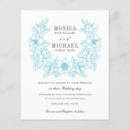 BUDGET Snygg AQUA Magnolia Krans Bröllop