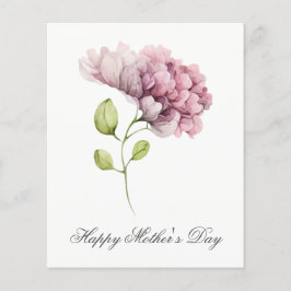 Budget Snygga Vattenfärg Blommor Mors Dag Kort