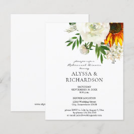 Budget Solros Blommig Övningsmiddag