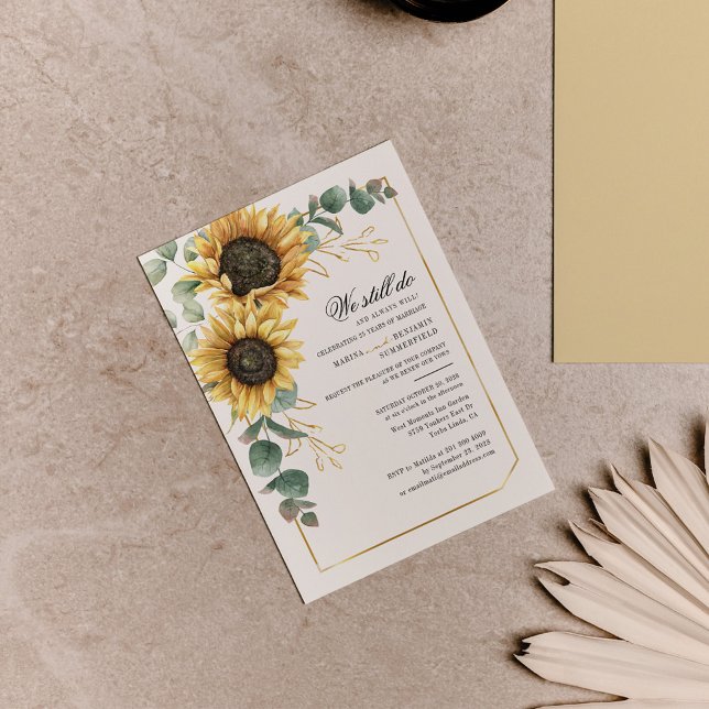 Budget Solros Eucalyptus Bröllop Vow Renewal (Skapare uppladdad)