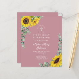 Budget Solros Eucalyptus Rosa First Communion