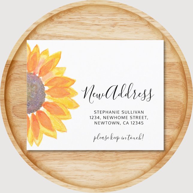 Budget Solros Flyttnings Annonseringskort (Skapare uppladdad)