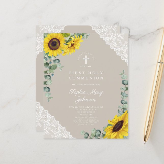 Budget Solros Taupe Snöre Första kommissionen (Fram/Back In Situ)