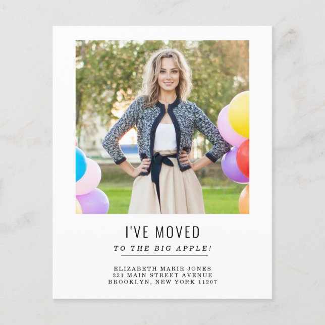 Budget som jag har Flyttat Byte av Adress Photo Fl (Framsida)